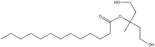 Tridecanoic acid 3-hydroxy-1-(2-hydroxyethyl)-1-methylpropyl ester|