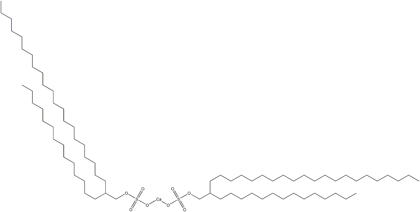 Bis(2-tetradecyltricosyloxysulfonyloxy)calcium Structure
