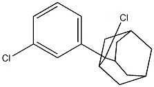 2-クロロ-2-(3-クロロフェニル)アダマンタン 化学構造式