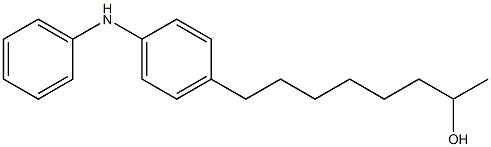 4-(7-Hydroxyoctyl)phenylphenylamine 结构式