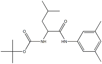 N-(3,5-Dimethylphenyl)-2-[(tert-butoxycarbonyl)amino]-2-(2-methylpropyl)acetamide Structure