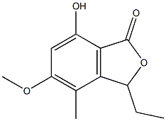 3-Ethyl-4-methyl-5-methoxy-7-hydroxyphthalide Structure