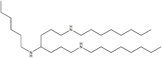 N,N''-Dioctyl-N'-hexylheptane-1,4,7-triamine Struktur