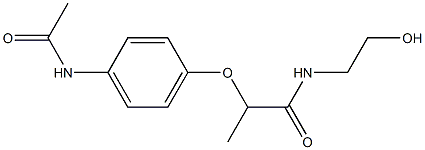 4'-[1-(2-Hydroxyethylcarbamoyl)ethoxy]acetanilide 结构式