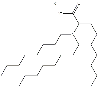 2-(Dioctylamino)nonanoic acid potassium salt 结构式