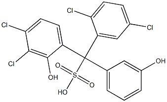 (2,5-Dichlorophenyl)(3,4-dichloro-2-hydroxyphenyl)(3-hydroxyphenyl)methanesulfonic acid