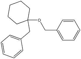 [(1-ベンジルオキシシクロヘキシル)メチル]ベンゼン 化学構造式