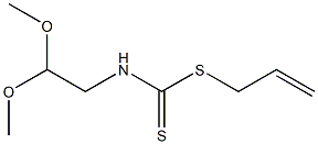 N-(2,2-ジメトキシエチル)ジチオカルバミド酸2-プロペニル 化学構造式