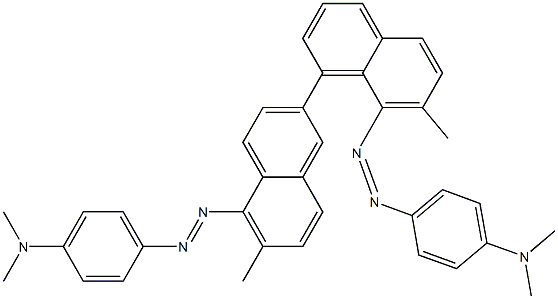 4,4'-Bis(4-dimethylaminophenylazo)-3,3'-dimethyl-5,7'-binaphthalene