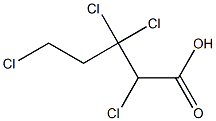 2,3,3,5-Tetrachlorovaleric acid Structure