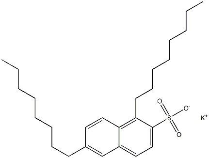 1,6-Dioctyl-2-naphthalenesulfonic acid potassium salt 结构式