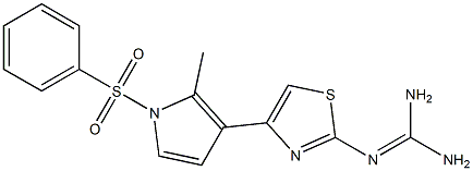 2-[[Amino(amino)methylene]amino]-4-(1-phenylsulfonyl-2-methyl-1H-pyrrol-3-yl)thiazole