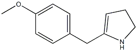 4,5-Dihydro-2-(4-methoxybenzyl)-1H-pyrrole 结构式