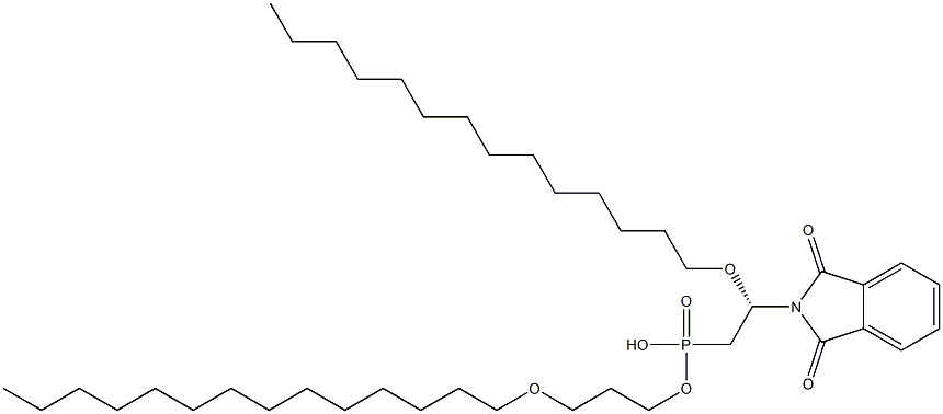 (+)-(2-Phthalimidylethyl)phosphonic acid hydrogen (S)-2,3-bis(tetradecyloxy)propyl ester,,结构式