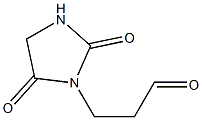 2,4-Dioxoimidazolidine-3-propanal Struktur