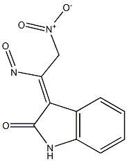 3-(2-Nitro-1-nitrosoethylidene)-2-indolinone 结构式