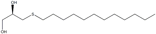 (R)-3-(ドデシルチオ)-1,2-プロパンジオール 化学構造式