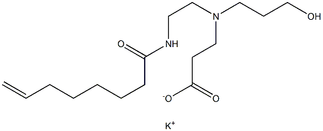 3-[N-(3-Hydroxypropyl)-N-[2-(7-octenoylamino)ethyl]amino]propionic acid potassium salt Structure