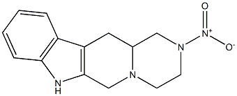 1,2,3,4,6,7,12,12a-Octahydro-2-nitropyrazino[1',2':1,6]pyrido[3,4-b]indole|