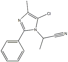 5-Chloro-1-(1-cyanoethyl)-4-methyl-2-phenyl-1H-imidazole Struktur