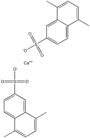 Bis(5,8-dimethyl-2-naphthalenesulfonic acid)calcium salt Structure