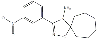3-(3-Nitrophenyl)-5,5-hexamethylene-1,2,4-oxadiazol-4(5H)-amine Struktur
