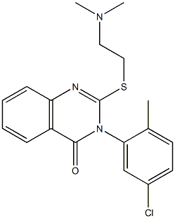 2-[2-(Dimethylamino)ethylthio]-3-(5-chloro-2-methylphenyl)-quinazolin-4(3H)-one