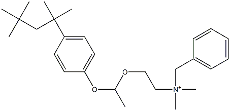  N-[2-[1-[4-(1,1,3,3-Tetramethylbutyl)phenoxy]ethoxy]ethyl]-N,N-dimethyl-N-benzylaminium