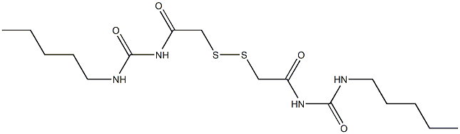  1,1'-(Dithiobismethylenebiscarbonyl)bis[3-pentylurea]