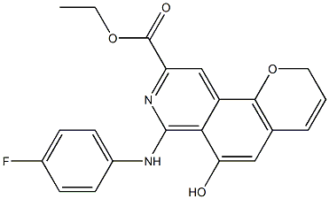 6-Hydroxy-7-(p-fluoroanilino)-2H-pyrano[2,3-f]isoquinoline-9-carboxylic acid ethyl ester