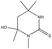 3,4,5,6-Tetrahydro-4-hydroxy-3,4,6,6-tetramethyl-2(1H)-pyrimidinethione Structure