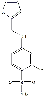 2-Chloro-4-(furfurylamino)benzenesulfonamide Structure