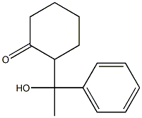 2-(1-Hydroxy-1-phenylethyl)cyclohexan-1-one Struktur