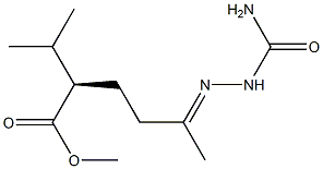 [R,(-)]-2-Isopropyl-5-semicarbazonohexanoic acid methyl ester Struktur