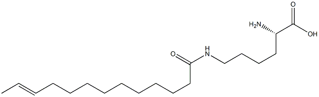 N6-(11-Tridecenoyl)lysine,,结构式