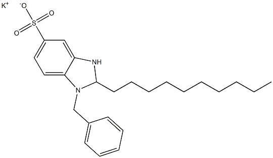 1-Benzyl-2-decyl-2,3-dihydro-1H-benzimidazole-5-sulfonic acid potassium salt|