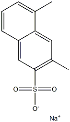 3,5-Dimethyl-2-naphthalenesulfonic acid sodium salt Structure