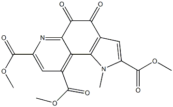 4,5-Dihydro-4,5-dioxo-1-methyl-1H-pyrrolo[2,3-f]quinoline-2,7,9-tricarboxylic acid trimethyl ester|