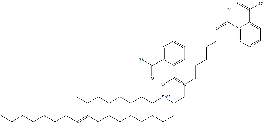 Bis[phthalic acid 1-(9-heptadecenyl)]dioctyltin(IV) salt,,结构式