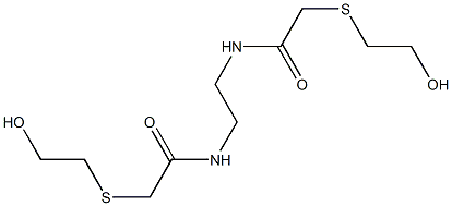 2,2'-Bis(2-hydroxyethylthio)[N,N'-ethylenebisacetamide],,结构式