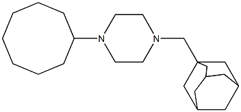 1-Cyclooctyl-4-(1-adamantylmethyl)piperazine