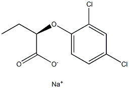[R,(+)]-2-(2,4-Dichlorophenoxy)butyric acid sodium salt Struktur