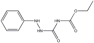 (2-フェニルヒドラジノカルボニル)カルバミド酸エチル 化学構造式