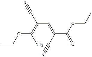  5-Amino-2,4-dicyano-5-ethoxy-2,4-pentadienoic acid ethyl ester