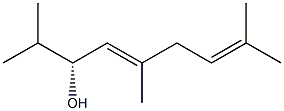 (3R,4E)-2,5,8-Trimethyl-4,7-nonadien-3-ol Struktur