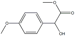 (S)-α-ヒドロキシ-4-メトキシベンゼン酢酸メチル 化学構造式