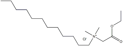 N-Ethoxycarbonylmethyl-N,N-dimethyldodecylammonium chloride Structure