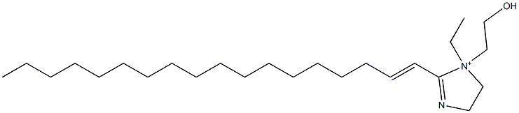 1-Ethyl-1-(2-hydroxyethyl)-2-(1-octadecenyl)-2-imidazoline-1-ium,,结构式