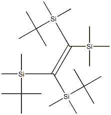 1,1,2-Tris[(tert-butyl)dimethylsilyl]-2-(trimethylsilyl)ethene 结构式