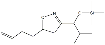 3-[1-(Trimethylsilyloxy)-2-methylpropyl]-5-(3-butenyl)-2-isoxazoline